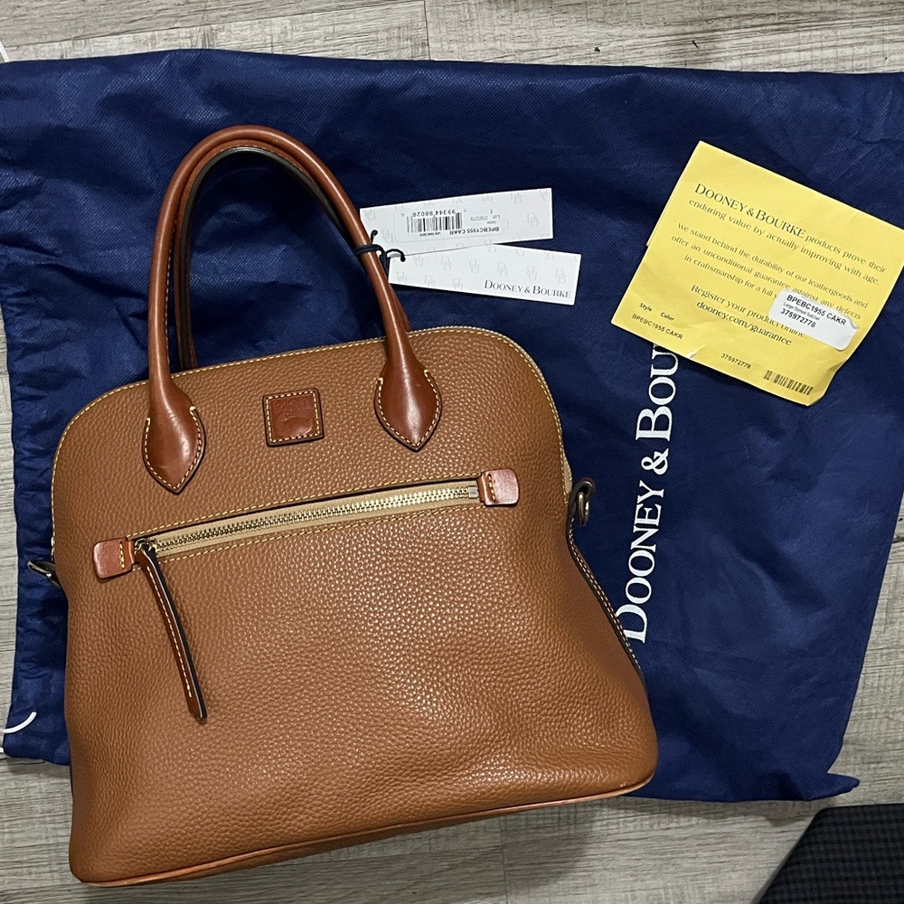 Dooney & Bourke Pebble Grain Large Domed Satchel
